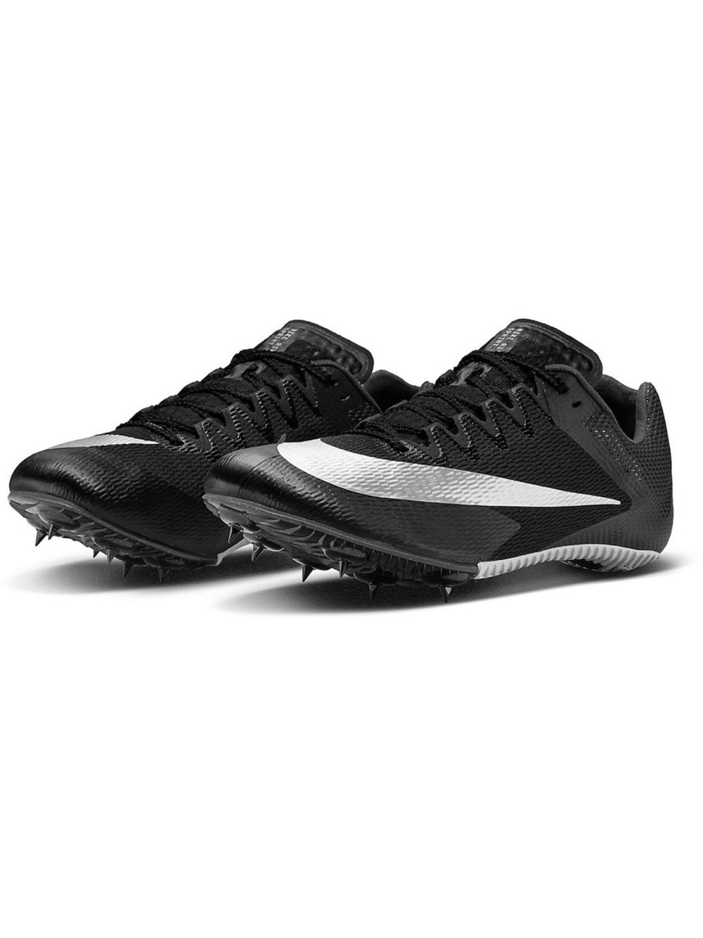 Nike Zoom Rival Sprint Track Shoes Men's Size 9 Black Silver EUC